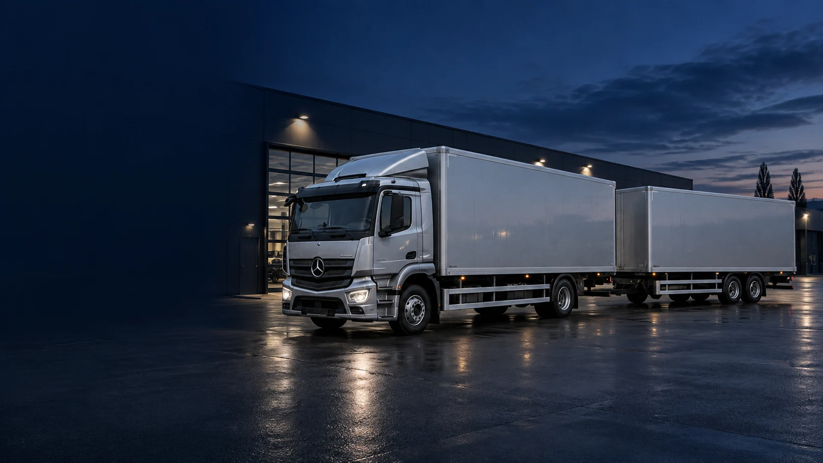 Samochód ciężarowy Mercedes-Benz Actros — ilustracja